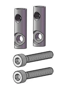 E117 Bi-Hole Collar Barrel with Screws (201191)