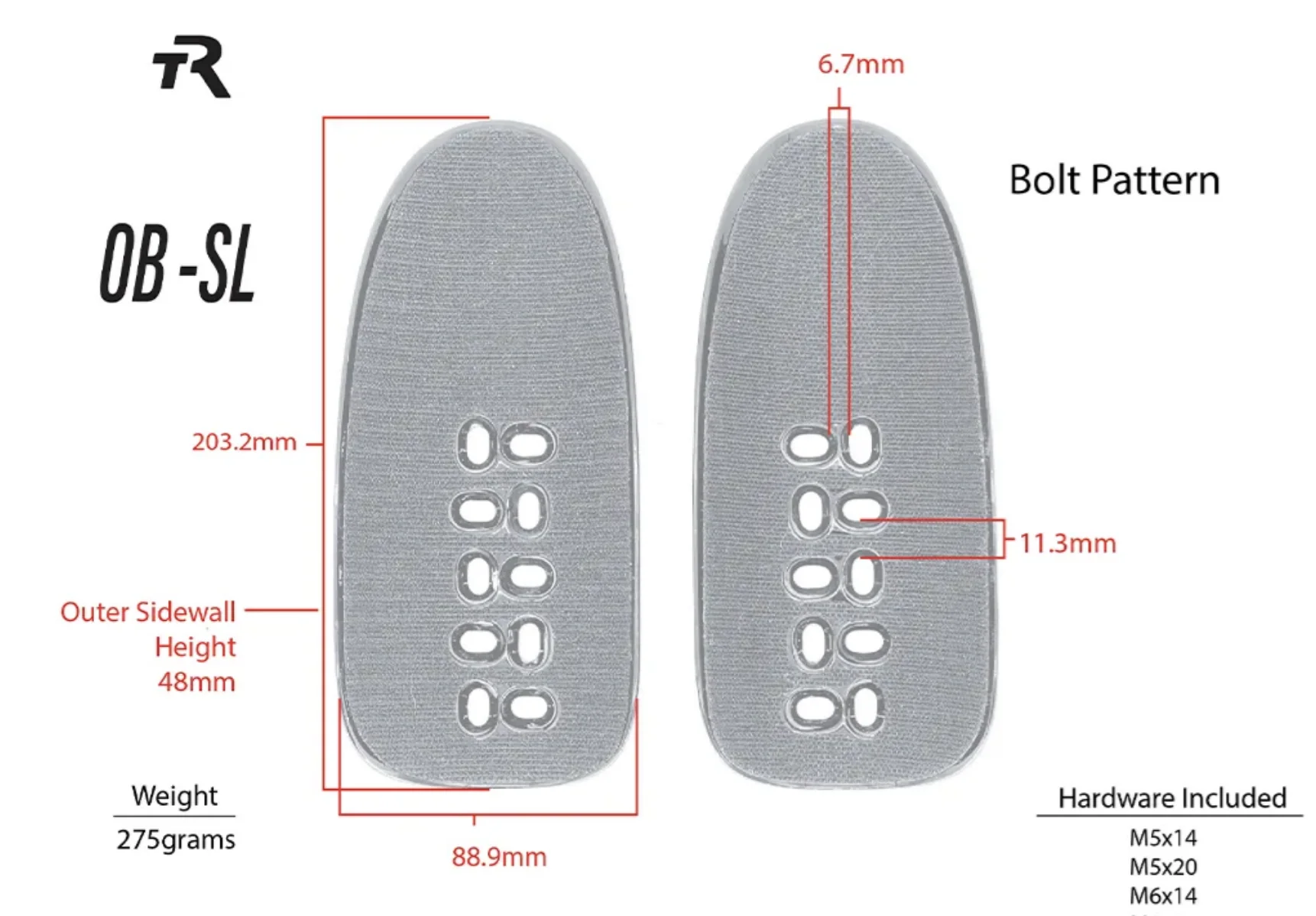 Open Back SL Carbon Arm Cups - Image 6