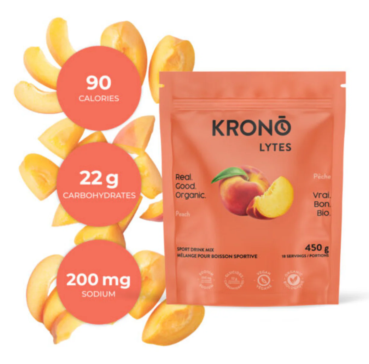 Peach Sport Drink Mix - Image 3