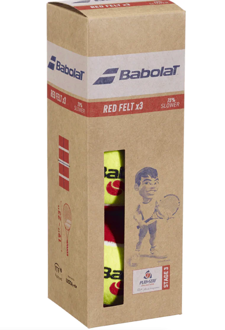 Red Felt  3 balls/pkge. - Image 3